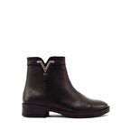 CASTLE BLACK CB21893-1 SİYAH KADIN TÜM YÜZ FERMUARLI BOT