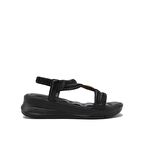 GUJA BLG22Y133 SİYAH KADIN YÜKSEK TABAN TAŞLI SANDALET