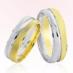 Sarı Beyaz Altın Alyans 6607