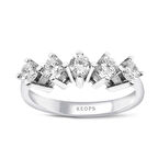 E Renk 1 Karat Pırlanta Beştaş Yüzük