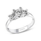 E Renk 0.60 Karat Pırlanta  Tria Yüzük