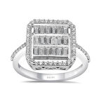 0.71 Karat Pırlanta Hemera Baget Yüzük