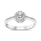 E Renk Toplam 0.36 Karat Pırlanta Tektaş Yüzük