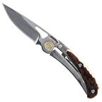 Schrade Uncle Henry Next Gen Pocket Knife Brown Staglon Handles Katlanır Çakı 1205105
