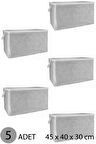 KAZAK HURCU MİNİ HURÇ 45x40x30 cm GRİ - 5 ADET