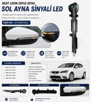 5F0949101A Seat Leon Sol Ayna Sinyali LED 2012-2016 Uyumlu - Siyah