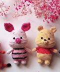 AMİGURUMİ WİNNİE THE POOH+ PİGLET (EL ÖRGÜSÜ) 