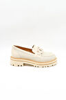 Venüs Kadın Hakiki Deri Toka Detaylı Loafer Günlük Ayakkabı VN11530Y Bej