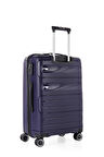 ÇÇS Trolley Polipropilen Unisex Orta Boy Valiz ÇÇS5225 Lacivert