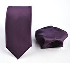 2022 SATEN DÜZ KRAVAT/MOR