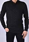 R2251 POLO YAKA MEVSİMLİK PENYE/SİYAH/2XL