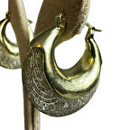 Uretti - İREM 3914 İnce Tel Örme Zirkon Taşlı Sepet Küpe