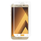 Microsonic Samsung Galaxy A5 2017 3D Kavisli Temperli Cam Ekran koruyucu Kırılmaz Film Beyaz