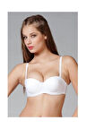 Kadın Ten Destekli Straplez Sütyen