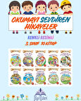 3.Sınıf Okumayı Sevdiren Renkli Resimli Hikayeler - 10 Kitap