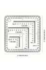 MP-10 Koordinat Cetveli, mm-cm ölçümler, Mimarlar, Mühendisler, Teknik Çizimler için-1ad