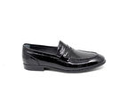 Zerhan 955 Erkek Siyah Rugan Deri Loafer Ayakkabı