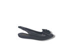 Zerhan 3045 Kadın Siyah FiyonkluArkası Açık Babet Ayakkabı