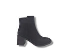 Zerhan 1499 Kadın Siyah Fermuarlı Kalın Topuklu Bot