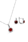 Zirkon Taşlı 925 Ayar Gümüş Set - S014002