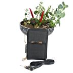 SİA ÇANTA KABARTMA YAZI BASKILI ÜÇ GÖZLÜ TELEFONLUK ÇAPRAZ ASKILI ŞIK TASARIM KALİTELİ MALZEME MÜKEMMEL İŞÇİLİK KADIN CÜZDAN ÇANTA