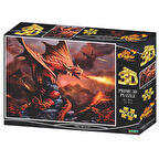 Prime 3D Fire Dragon 500 Parça Yetişkin Puzzle 10090