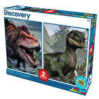 Prime 3D Discovery Tarbosaurus ve Velociraptor İkili Puzzle 200 Parça 10231