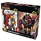 Prime 3D Marvel Deadpool İkili Puzzle 300 Parça 10272