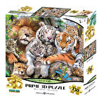 Prime 3D Vahşi Kediler 150 Parça Puzzle 10872