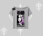Kayık Yaka Tshirt Too Good Anime Girl Grafik Baskılı