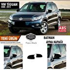 Vw Tiguan 2008-2015 MK1 MK1-FL Batman Yarasa Ayna Kapağı Piano Black ABS Plastik