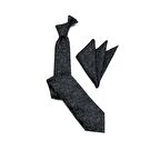 Nokta Sarmal Desen Mendilli Kravat