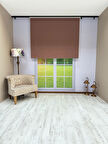 Donatti Stor Perde İthal Mat Polyester Kahverengi P1180