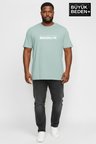 Erkek Büyük Beden Willamsburg Brooklyn Baskılı 3xl-6xl Bisiklet Yaka Tshırt SPR26BTS510-16
