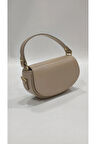 Oval Küçük Boy Sade Kapaklı Model Kadın Omuz Çantası