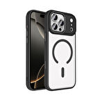 iPhone 17 Pro Max Kılıf Wireless Şarj Özellikli Krom M-safe Silikon Kapak