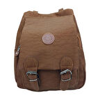 SİA ÇANTA Krinkıl Sırt çanta Modeli İki Gözlü Kapaklı Sırt & Omuz Askılı Su Geçirmez Kumaş Yıkanabilir Özellikli Sırt Çantası