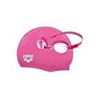 Arena Pool Pembe Gözlük/Bone Seti