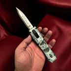 İÇTEN ÇIKMALI DOLAR DESENLİ ÇAKI