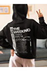 The Weeknd Starboy Dawn Fm Yazılı Unisex Oversize Rapper Tasarım Hoodie