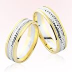 Sarı Beyaz Altın Alyans 6804