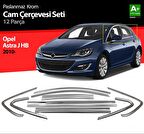 S-Dizayn Opel Astra J HB Krom Cam Çerçeve Seti 12 Prç 2010 Üzeri (Bütün-Formlu)