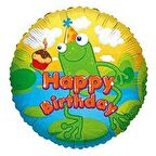 FOLYO BALON HAPPY BİRTHDAY KURBAĞA 18'' D.Ü 6TL