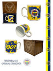 Fenerbahçe Lisanslı Kupa Orijinal Mug Hediye Ahşap Kutulu