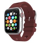 Apple Watch 42mm Uyumlu Kordon Delikli Tasarım Silikon