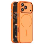 iPhone 17 Pro Max Kılıf MagSafe Şarj Özellikli Ultra İnce Mat Soft Lora PC Kapak
