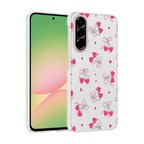 Galaxy A37 Kılıf Kamera Korumalı Canlı Lüx Desenli Klip Sert Kapak Kalpli Kiraz