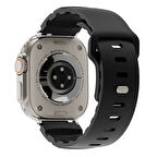 Apple Uyumlu Watch Seri 10-11 (46mm) Kordon 2/3/4/5/6/se/7/8/9 (44-45-49mm) KD-143 Silikon Kordon