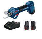 Bosch Pro Pruner Akülü Budama Bahçe Makası 12V 2Amper 2 Akü