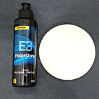 PASTA CİLA MIRKA POLARSHINE E3 CAM POLİSAJ 250ML+ CAM KEÇESİ POLİSAJ 125 MM CAM YÜZEY PARLATMA SETİ
